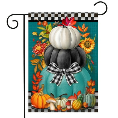 Briarwood Lane Colorful Pumpkin Stack Garden Flag