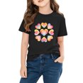 thumbnail image 4 of Annhoo Kids Valentines Tops Loose Casual Short Sleeve Round Neck Print Graphic Boys Girls Shirts Fashion Clothes, 4 of 9