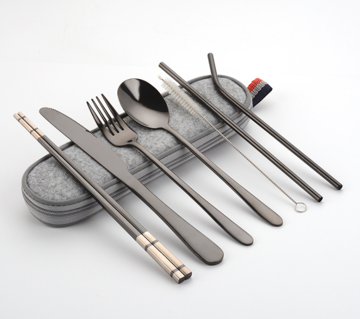 Set De 6 Fourchettes à Fruits Avec Pot Licorne - Acier Inoxydable, Poignées Céramique Colorées - Design Mignon Et Pratique - 3