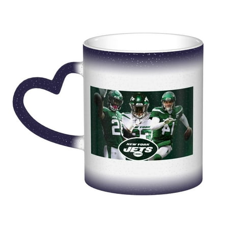 

New_York_Jets Mug With Handle Coffee Tea Cup Color Changing Mug In The Sky Porcelain Cup Idea Gift For Men Women Office Work 11 Oz