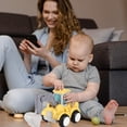 thumbnail image 1 of pitrice Cartoon Push-type Engineering Construction Vehicles Toy Decoration Farm Cars Model Early Educational Boys Children Baby Gift Drilling Machine No.03 1 Pc, 1 of 6
