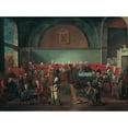 thumbnail image 3 of Jean Baptiste Vanmour 24x19 Black Modern Framed Museum Art Print Titled - Dinner at the Palace in Honour of an Ambassador, 3 of 5