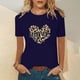 thumbnail image 2 of Moda para mujer Tops Funny Printe CasualFit Camisetas Blusa Estampado Camisa Fridja  bn3043, 2 of 5