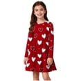 thumbnail image 1 of Tauxra Robe à Manches Longues pour Femmes, Robe Patineuse Extensible Évasée, Robe de Soirée Formelle à Col Rond et Tournoyante pour Femmes, Robe Basique Décontractée Unie à Manches Longues, 1 of 6