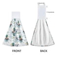 thumbnail image 3 of Haosy 2 Pack Kitchen Wash Cloths with Hanging Loops Absorbent Absorbent Quick Drying Hand Towels, Mallard Ducks on Water, 3 of 7