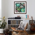 thumbnail image 4 of Art.com Floral Succulents v2 Crop Art Print by Danhui Nai, Brown Frame Wall Art, 38" x 38", 4 of 5