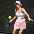 thumbnail image 4 of unbranded Skort Para Mujer Color Rosa Con Shorts Elástico Resistente Para Deportes Y Entrenamiento, 4 of 6