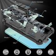 thumbnail image 5 of Funda protectora magnética de TPU + PC con soporte para Samsung Galaxy A52 4g/5g con armadura de camuflaje a prueba de golpes, 5 of 5