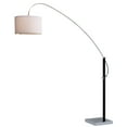 thumbnail image 3 of Safavieh Lyra Adjustable Modern Arc Floor Lamp, Chrome/Black, 3 of 7
