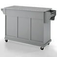 thumbnail image 6 of Crosley Furniture Wood Granite Top Kitchen Cart in Gray/Chrome, 6 of 14