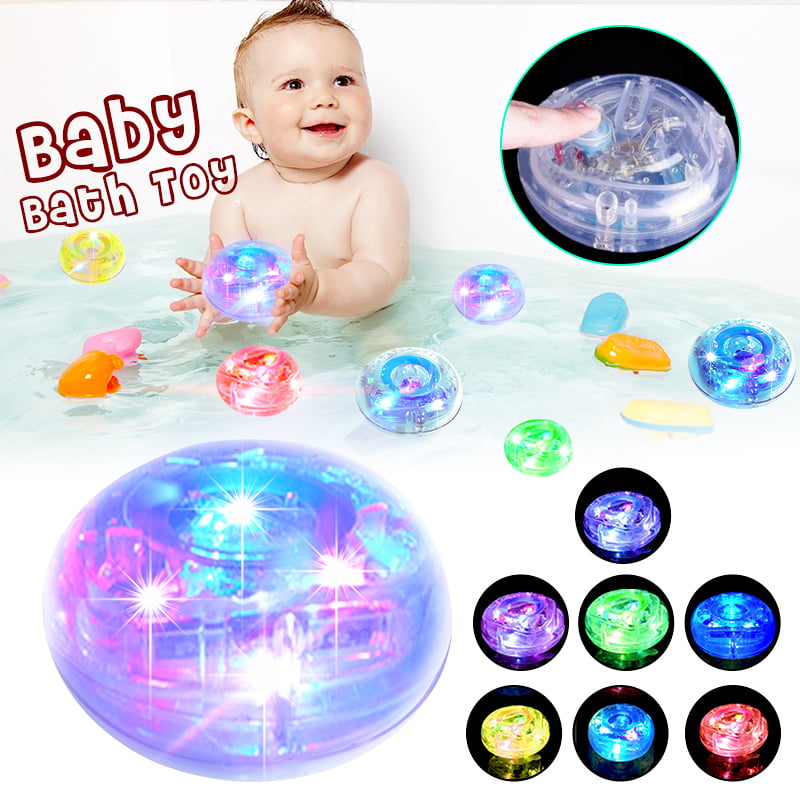 Fun Bathroom Tub LED Light Color Changing Kids Baby Toys Waterproof In Bath Time 