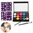 thumbnail image 1 of Face Paint Kit For Kids,15 Large Paints Halloween Makeup Kit, 1 of 5