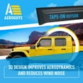 thumbnail image 6 of AEROGUYS Extra Durable Window Deflectors Tape-On Window Visors Rain Guards Fit for Jeep Gladiator 2020-2025, Sun Visors, Wind VentVisors, Window Exterior Car Accessories - 4 pcs. AG0545, 6 of 9