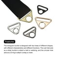 thumbnail image 4 of Uxcell 1.5" Adjuster Triangle with Bar Swivel Clip D Dee Ring Buckle, 16Pack Gold, 4 of 5