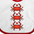 thumbnail image 4 of Inktastic Crab Lover Boys or Girls Baby Bib, 4 of 4