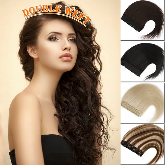 SEGO Clip in Hair Extensions Human Hair 3/4 Full Head 100% Real Remy Thick Hair Extensions Silky Straight Balayage Blonde Hair Pieces