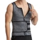 thumbnail image 3 of Hombres Fajas Adelgazamiento Body Shaper Cintura Entrenador Neopreno Chaleco Gris M Hugo Chaleco de sudor de sauna para hombres, 3 of 10