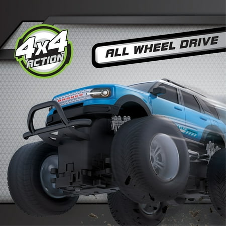 Adventure Force (1:16) Remote Control Ford Bronco 4x4 Blue/White Truck, WR4-16S85U-TE