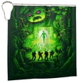 thumbnail image 4 of Shower Curtain Cartoon Art Bath Shower Curtains with 12 Hooks, Waterproof Washable Polyester Bathroom Home Decor Set 72x72 Inch, Iron, 4 of 8