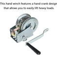thumbnail image 2 of ALL-CARB 1200Lbs Heavy Duty Hand Winch Manual Crank Winch with 10M Wire Rope Ratchet ATV Boat Trailer Marine, 2 of 5