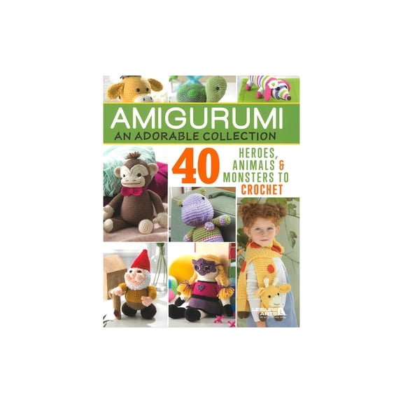 Leisure Arts Amigurumi Adorable Collection Crochet Book 40 Characters
