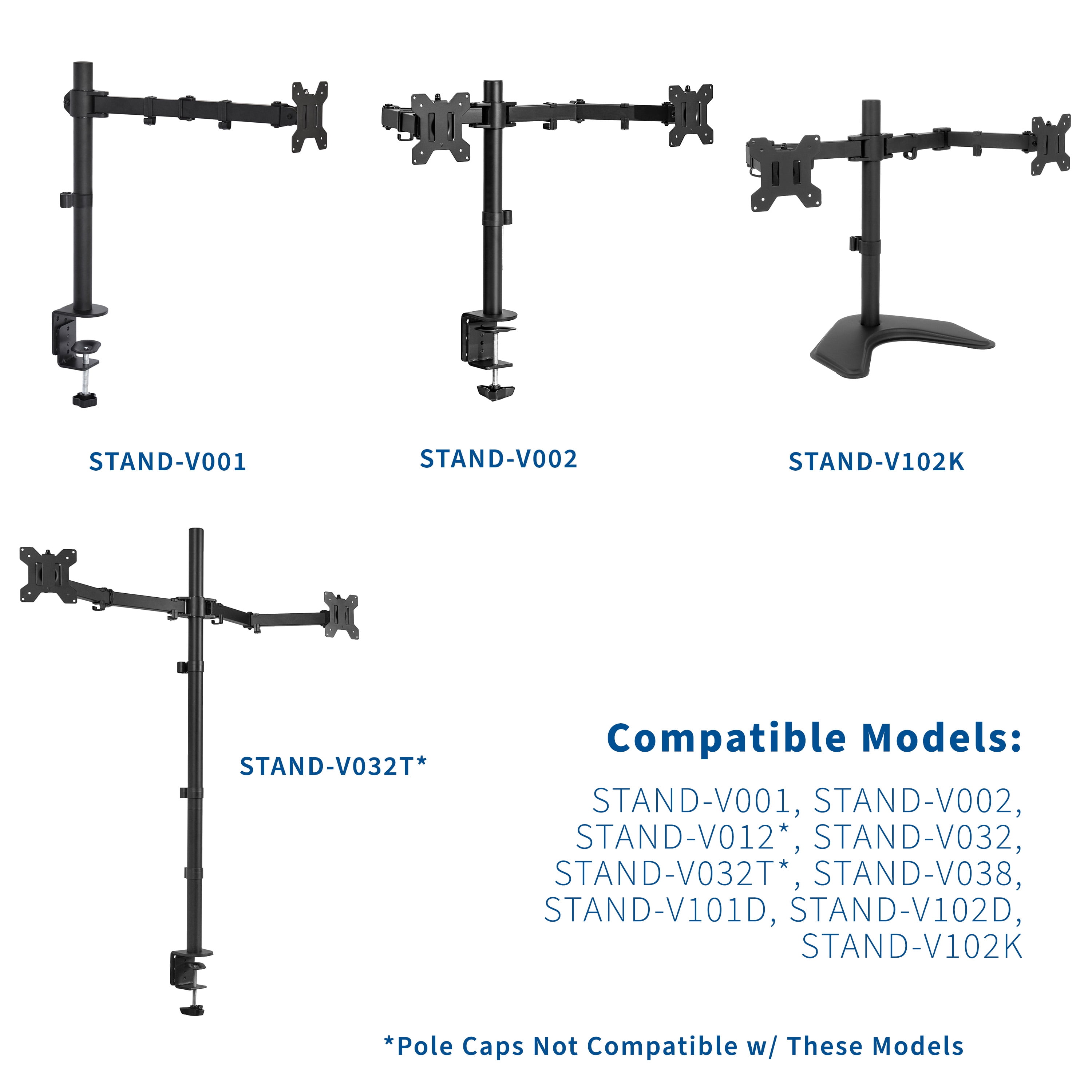 VIVO Hardware Pack for Monitor Stand, Screen Mounting, Cable Management