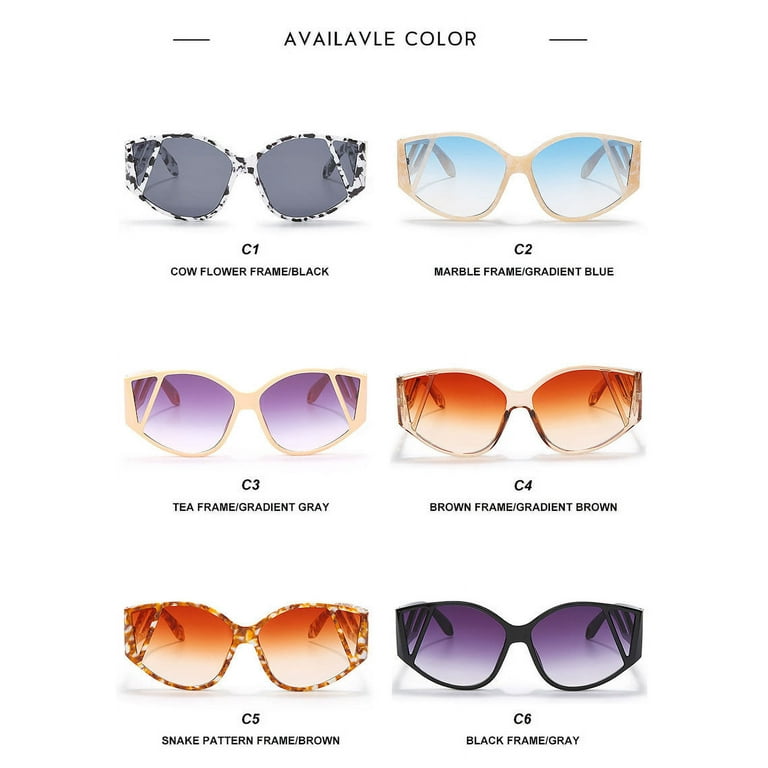 Cat Eye Sunglasses with UV400 Protection, Lightweight Frame Amazon.com: Colrea Trendy Cat Eye Sunglasses for Women  main image 3
