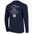 thumbnail image 3 of Men's Navy Notre Dame Fighting Irish Comfort Colors Campus Nights Long Sleeve T-Shirt, 3 of 3