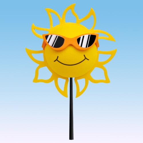 Coolballs Cool California Sunshine Orange Sunglasses Car Decor Antenna Topper Auto Accessory