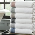 thumbnail image 4 of Modern Threads Filigree Jacquard Border 6-Piece Cotton Adult Bath Towel Set, Silver Sage, 4 of 4