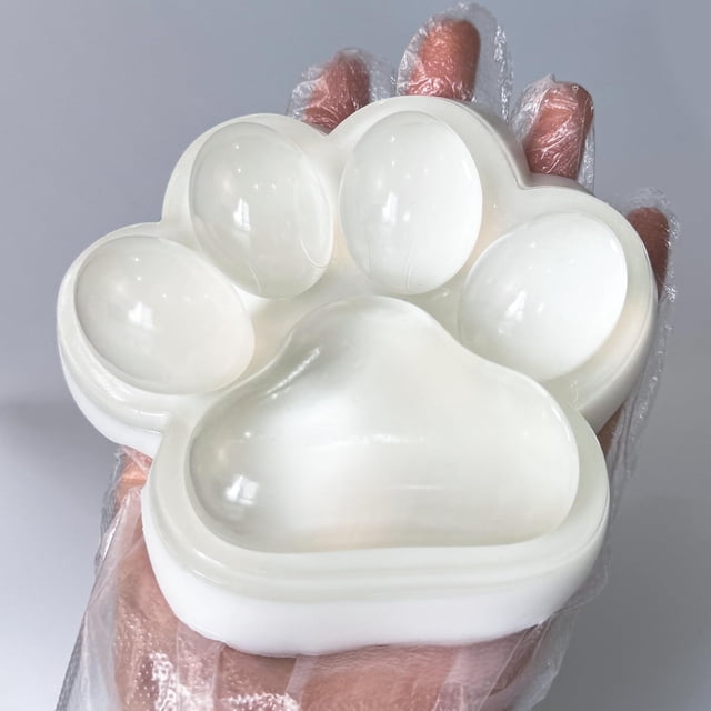 Patas de gato grandes hechas a mano para relajarse, patas de gato transparentes de 5 pulgadas para adultos, nuevas de 2025