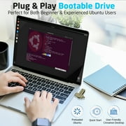 Beamo Ubuntu Desktop 24.04.1 LTS 64-bit Bootable USB Flash Drive, Live USB for Installing and Repairing Ubuntu Desktop