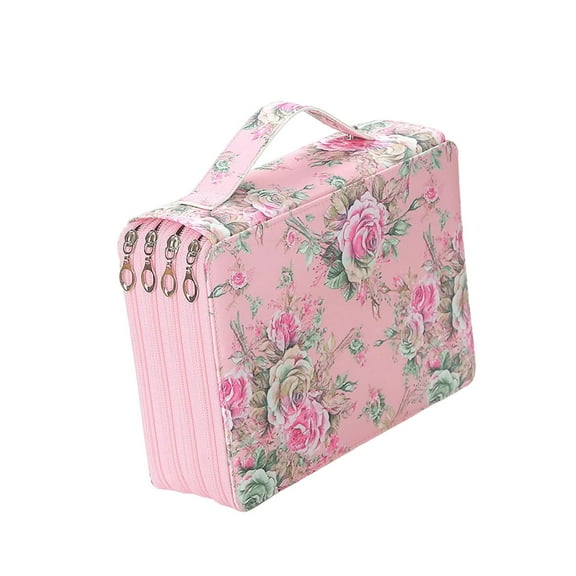 Large Capacity Pencil Holder, 200 Compartments Zippered Pencil Organizers Bag, Multifunction Large Artists Pencil Case