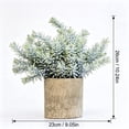 thumbnail image 2 of Plant Decor, Small Fake Plant, Artificial Plant, Faux Greenery, 10X9 Inch Potted Rosemary Style Faux Greenery in Textured Cylindrical Small Pot for Tabletop Shelf and Countertop, 2 of 7