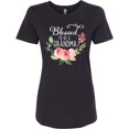 thumbnail image 3 of Inktastic Blessed to Be a Grandma with Flowers Women's T-Shirt, 3 of 5