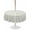 Sage, White, Cream, variant on Outdoor Tablecloth with Umbrella Hole for Patio/Picnic/Party/Camping, Grey Vertical Striped Waterproof Table Cloth Round Cover Washable, Farmhouse Thin Line Stripes (Dia 54")