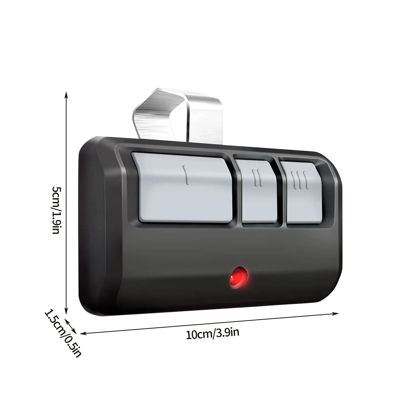 Clearance! Garage Door Opener Remote Universal, Replacement for 3-Button Remote with Visor Clip