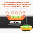 thumbnail image 4 of VEVOR 6-Piece Torpedo Level  78/48/32/24/16/10 Inch All Magnetic Levels Set  Bubble Vials Ruler for 45/90/180 Degree  Aluminum Alloy Magnetic Box Leveler Tool  Shock-Resistance  SAE and M, 4 of 6