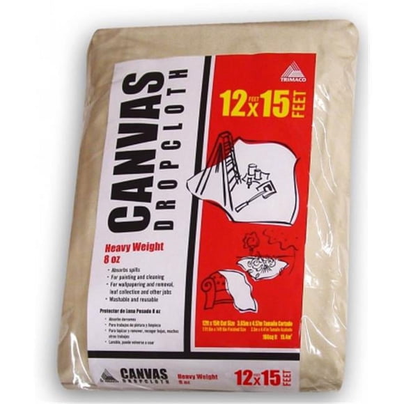 Trimaco 12 x 15 Canvas Drop Cloth 58903