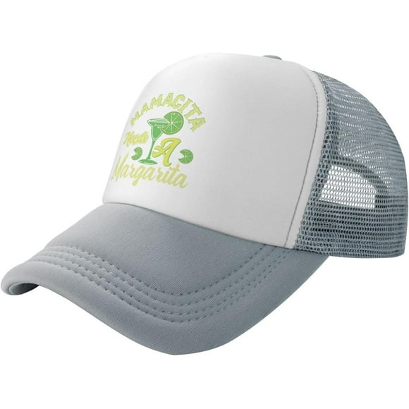 Baseball Hats for Women Drinking Party Mesh Snapback Hats Mens Snapback Trucker Hats Mamacita Needs A Margarita Hat