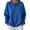 Blue, variant on Women's Quarter Zip Henley Sweatshirt Long Sleeve Crew Neck Pullover Solid Color Casual Loose Fit French Terry Hoodie Top Autumn Winter Athletic Workout Track Jacket S-2XL