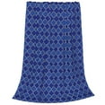 thumbnail image 2 of Fotbe Blue Lantern Shapes Manta de Franela Acolchonada con Estampado, Súper Suave y Esponjosa, Extra Grande para Sofá, Cama, Uso Todo el Año-40"x30", 2 of 7