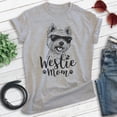 thumbnail image 2 of Westie Mom, Unisex Women's Shirt, West Highland White Terrier Owner, Funny Dog Mom Gift, Heather Gray, X-Large, 2 of 6