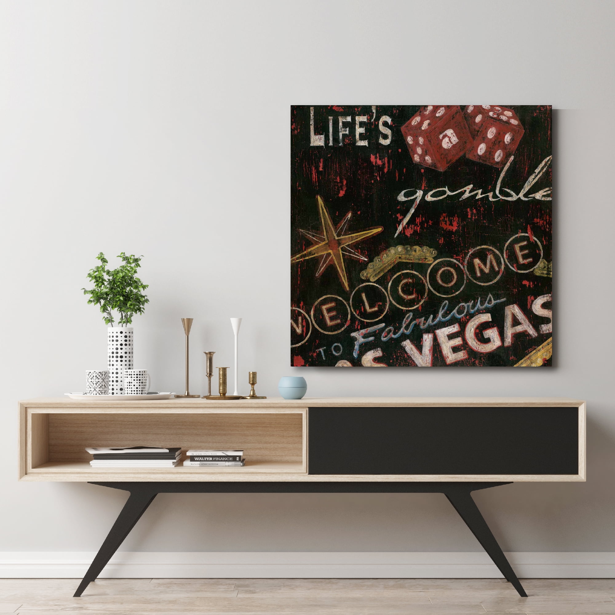 Vegas Gallery-Wrapped Canvas Wall Art, 16x16