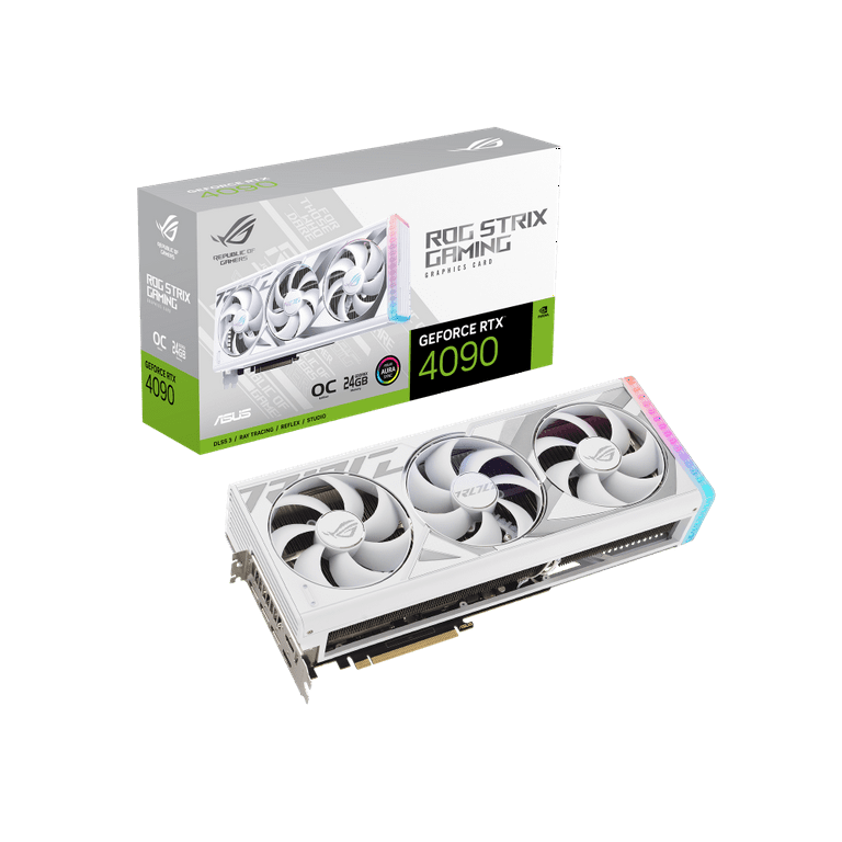 ASUS ROG Strix RTX 4090 White OC, 24GB GDDR6X, PCIe 4.0 ASUS ROG Strix RTX 4090 White OC, 24GB GDDR6X, PCIe 4.0