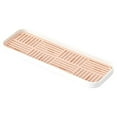 thumbnail image 1 of Faucet Sink Countertop Storage Holder Double Layer Shelf Rack Water Draining Organizer Tray Cloth Rag for Kitchen Pink Small, 1 of 10