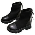thumbnail image 6 of Staki Boys Child Hiking Outdoor Waterproof Lace-up Comfort (Little Big Kid) Construction Workboots Casual Boots for Toddler Boys(Black,3.5 Big Kid), 6 of 8