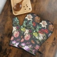 thumbnail image 5 of Cute Oven Mitts,Pioneer Flower Floral Print Pattern Oven Mitt 2-Pack Set,Kitchen Gloves for Oven,Heat Resistant Oven Mitts 7.7"x12", 5 of 7