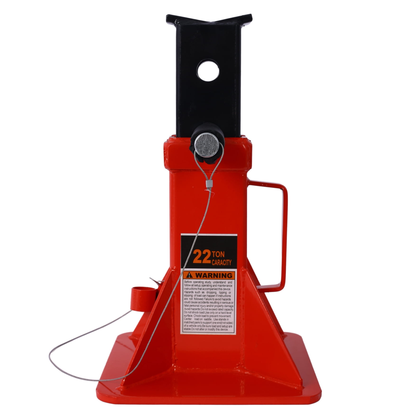 Car Jack Stands 22 Ton - Heavy Duty, Professional, Locking - 44,000 lb Capacity, Red, 2 Pack