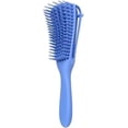 thumbnail image 4 of Cepillo desenredante con masaje para el cuero cabelludo, desenredante de plástico extraíble para mujer, ideal para viajes, color azul., 4 of 4